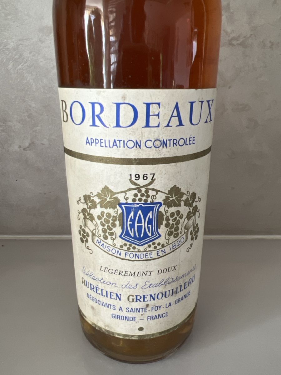 Vino: Aurelien Grenouilleau 1967 – Nuovo (secondo la descrizione) da Erlenbach ZH venduto da good_catch 1