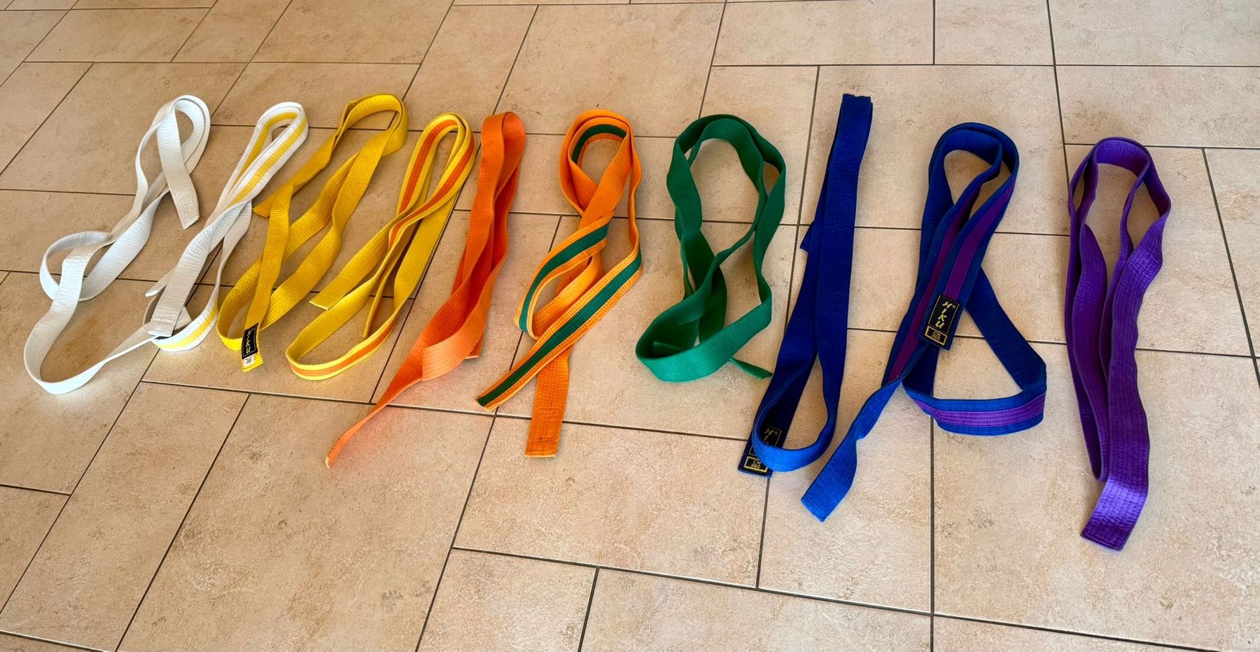 Gürtel: 18 Karategurte, div. Farben – Gebraucht aus Hüttlingen von dinki8553