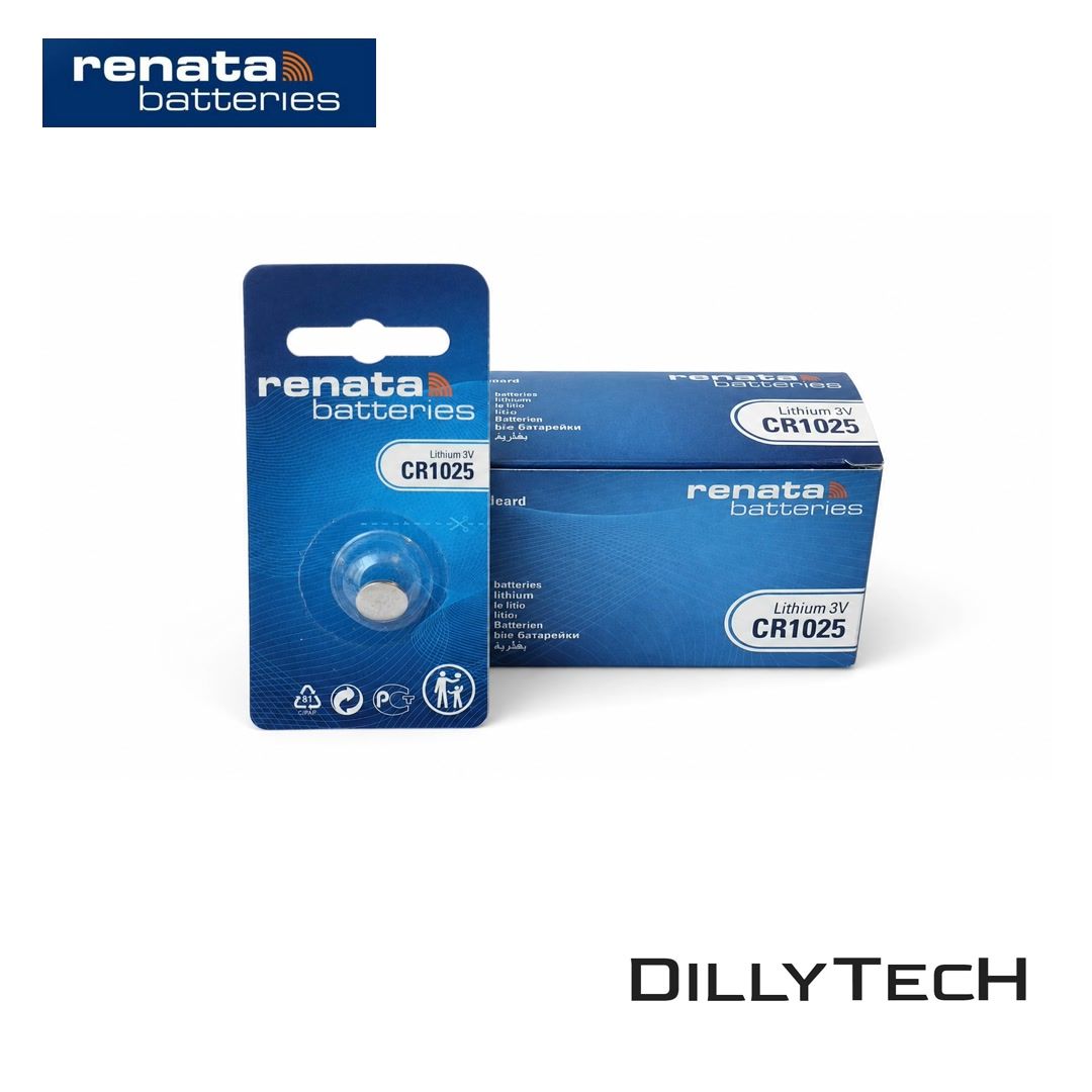Caricatori & Batterie: Renata CR1025 Lithium Knopfzellenbatterie - 2 Stk. – Nuovo e nell'imballaggio originale da Meilen venduto da DillyTecH 2