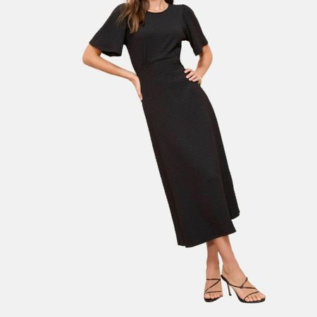 Festliches Kleid mit Flügelärmel