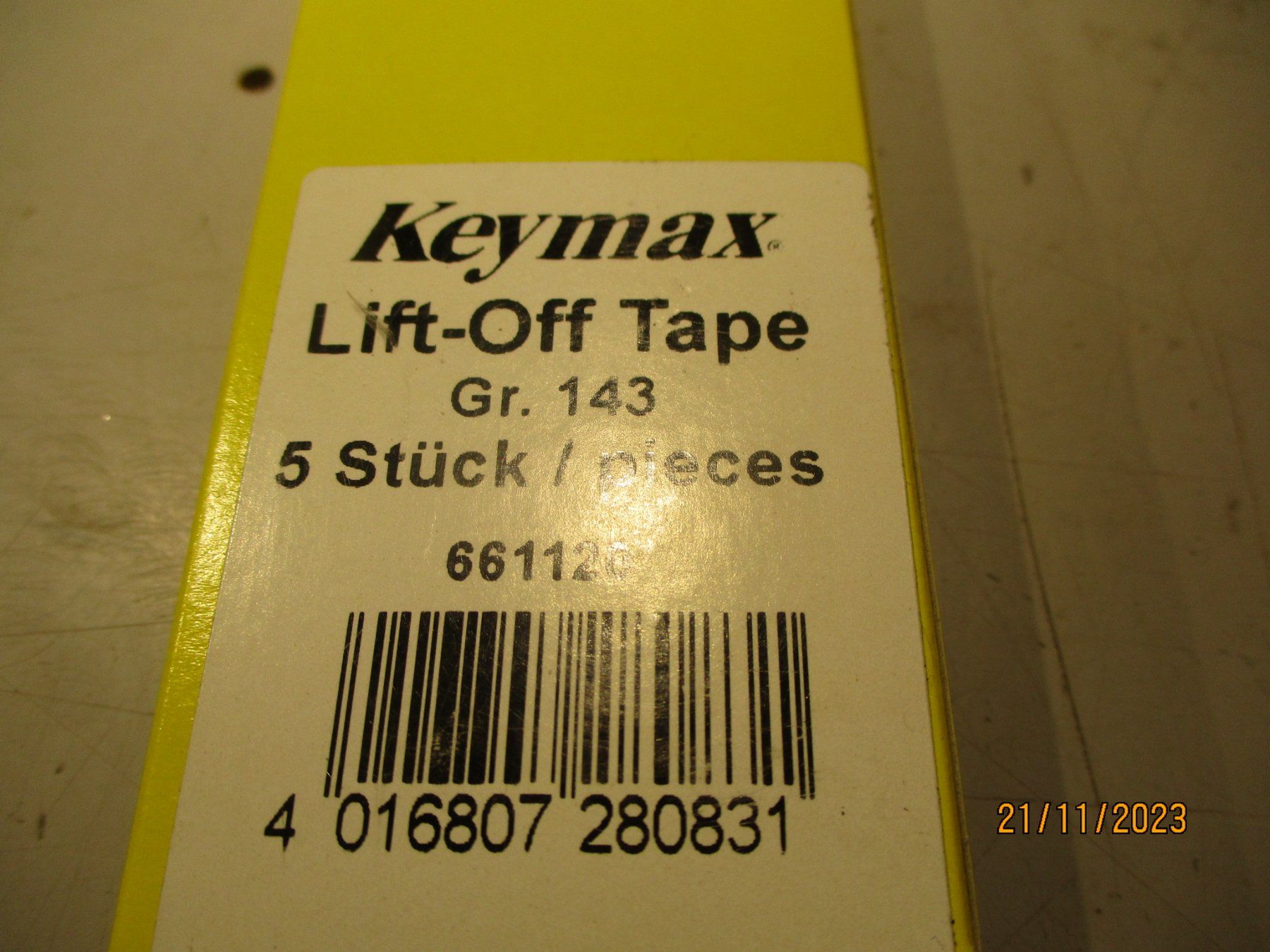 Druckerpatronen & Toner: KEY-MAX LIFTOFF TAPE / 4ER SET – Neu und originalverpackt aus Langnau i. E. von Superseven69 3