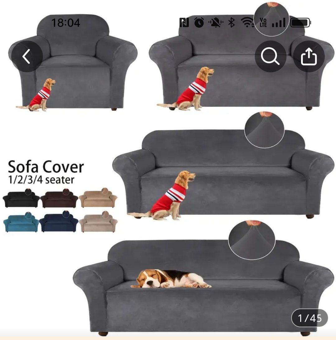 Cover & Protezioni schermo: Überzug für Sofa 2-sitzig grau – Nuovo (secondo la descrizione) da Bad Ragaz venduto da goalman1974 1