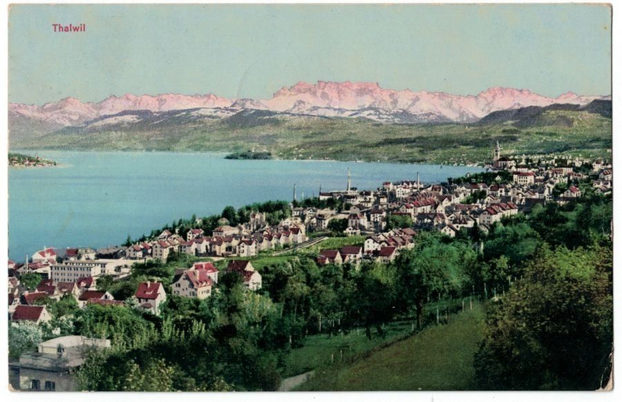 Cartoline postali: Thalwil, gelaufen 1913 – Usato da Frauenfeld venduto da POML