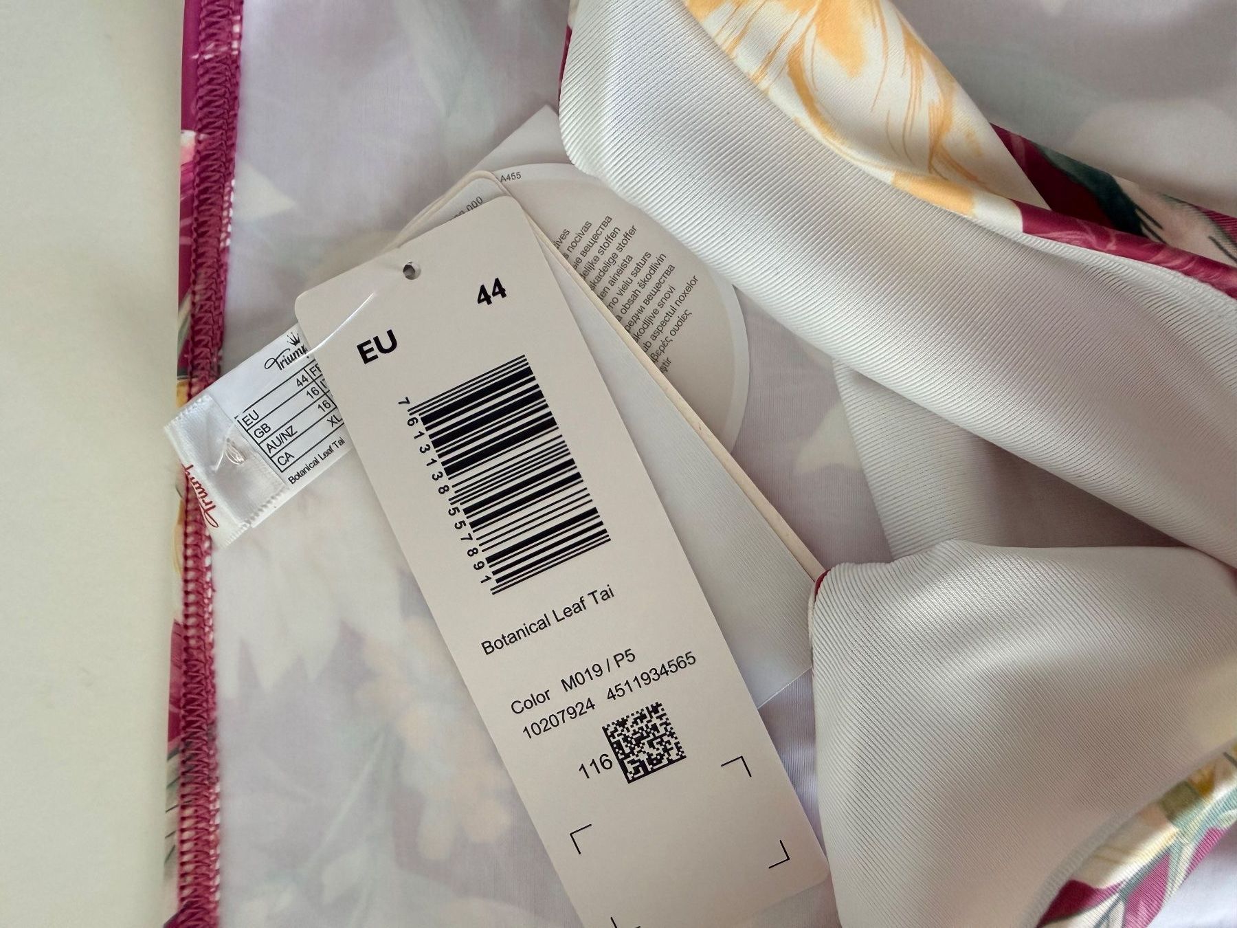 Triumph Costumi da bagno & Bikini: TRIUMPH, Bikini Tai BOTANICAL LEAF, Grösse 44, Rosa/Blumen – Nuovo e nell'imballaggio originale da Rudolfstetten venduto da gst_g7xl 1