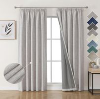 Thermo- und Verdunkelungsvorhänge 2er Set BxH 140x245cm