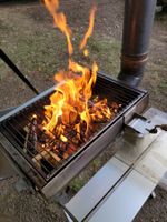 Grill rauchfrei, in Edelstahl, Feuerschale