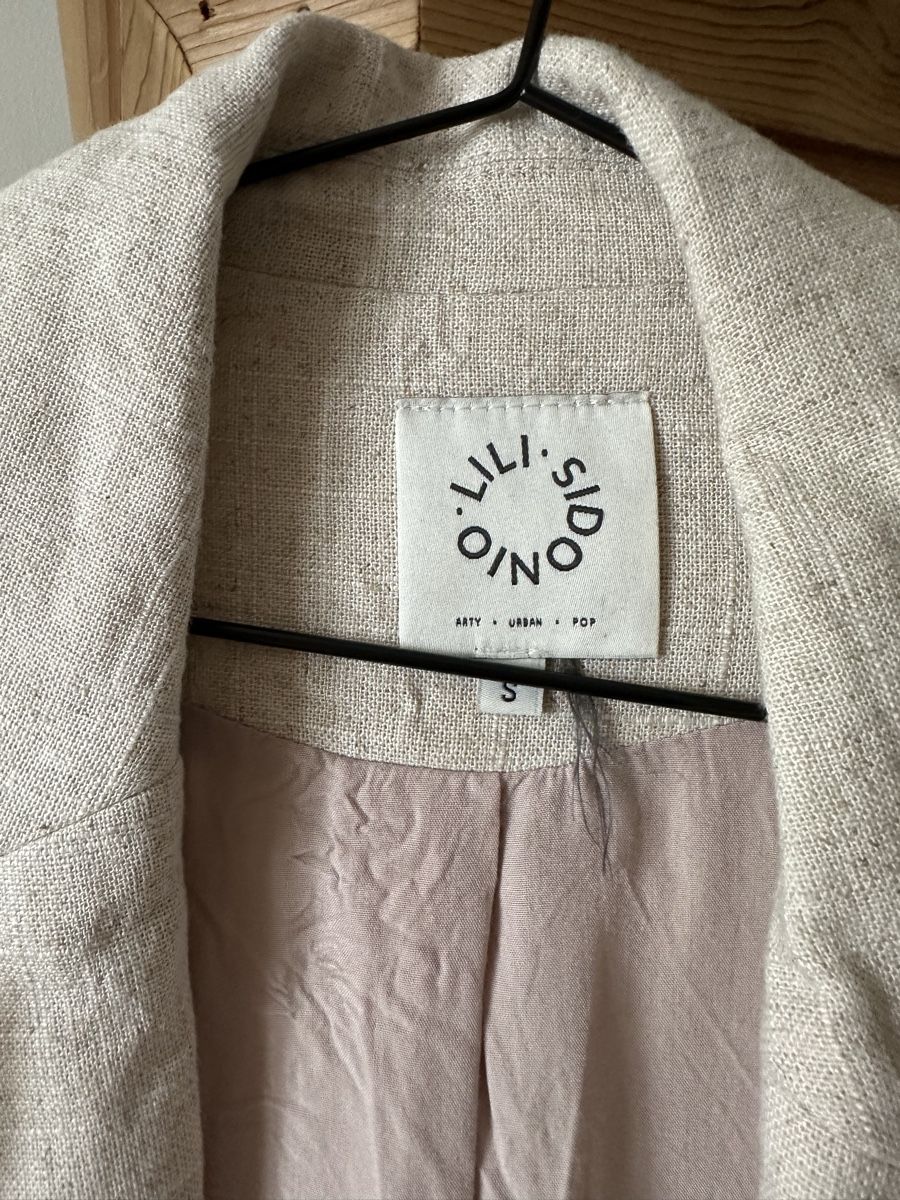 Jacken: Lili Sido Leinen Blazer, Beige, Grösse S – Neu (gemäss Beschreibung) aus Luzern von nisssa 3