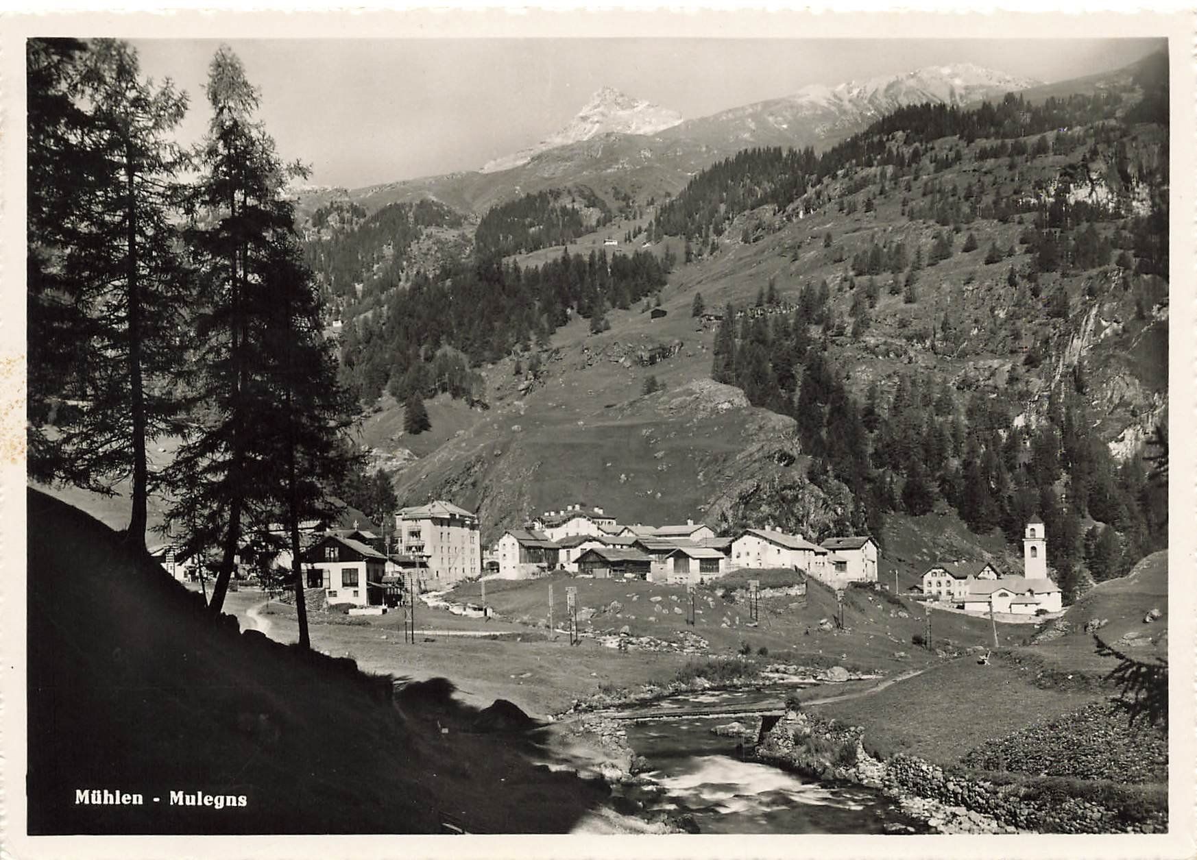Ansichtskarten: Mühlen Mulegns – Gebraucht aus Schwyz von Seffi56