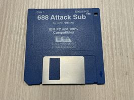 Disquette Jeu PC 688 Attack Sub - Vintage Rétro Rare!