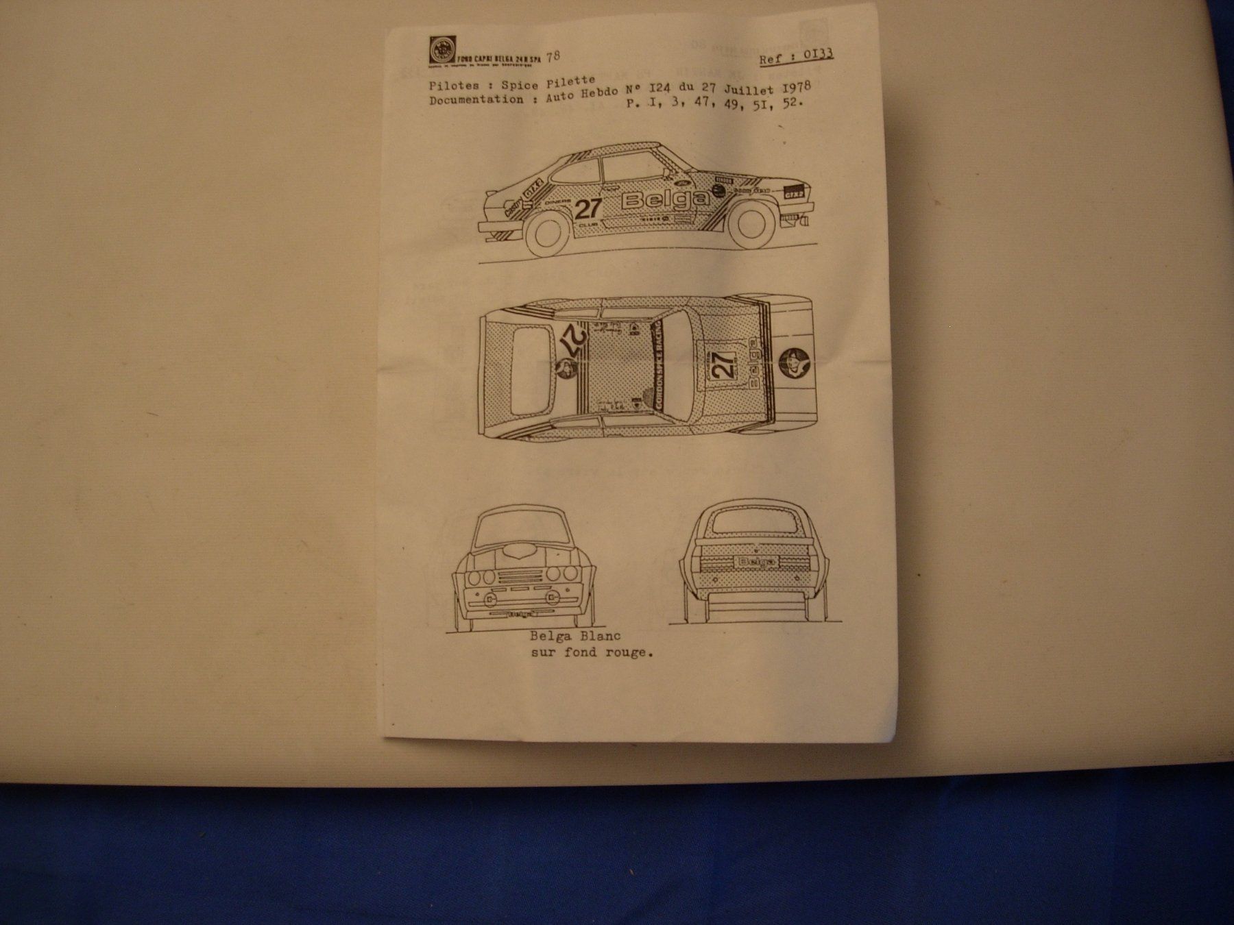 Ford Modellautos: Ford Capri III Kit  BELGA – Neu und originalverpackt aus Hagneck von Simu696 4