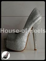 Escarpins peep-toe Follow me 37 talon 17cm plateau 5.5cm pai