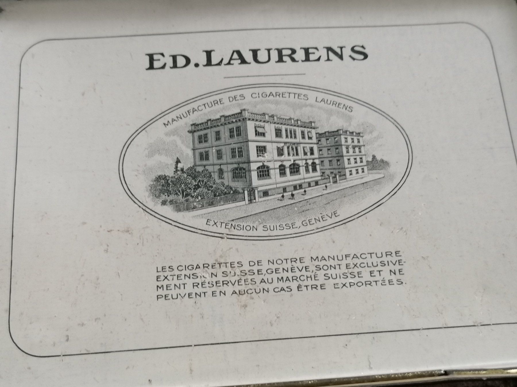 Barattoli: Zigaretten Blechdose Antik -  Ed. Laurens – Usato da Basel venduto da vintagecollector 4