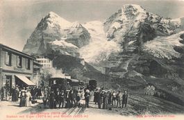 Wengernalp (BE) – Station mit Eiger und Mönch anime