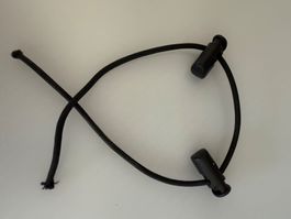 2 Kordeln für Gummiband oder Seil in Schwarz !