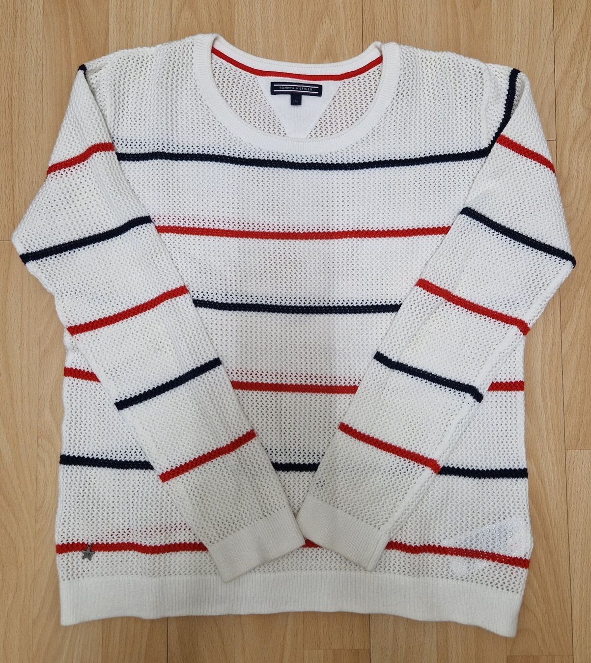 Tommy Hilfiger Pulls & Sweat-shirts: Weisser Tommy Hilfiger Strick-/Häkelpullover - Gr. 176/S – D'occasion à Fribourg par gua_7jvq