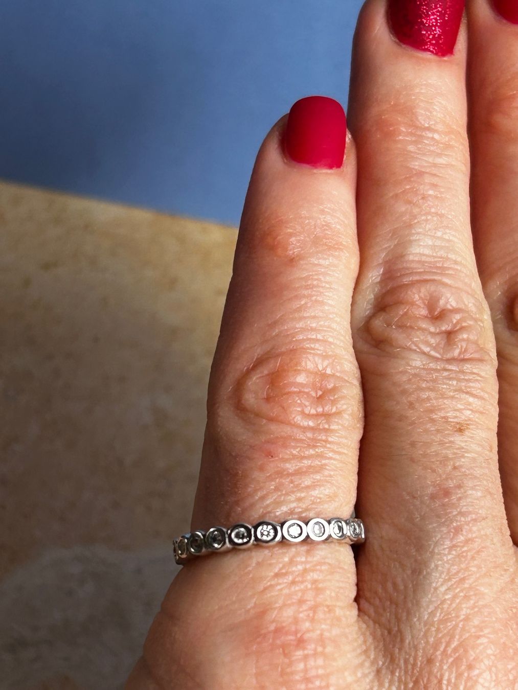 Ringe: Silberring weisser Kranz (52) – Gebraucht aus Laufen von Bellebellezza 7
