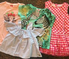 4x Mädchen-Kleider (104 / 2x T-Shirt, 1 Top, 1 Kleid)