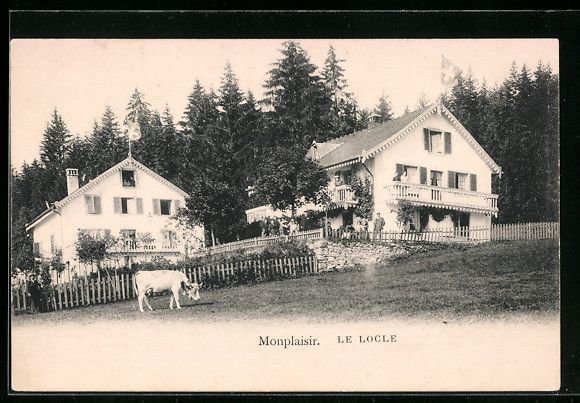 Cartoline postali: AK Le Locle, Monplaisir – Usato da Berlin venduto da bartko-reher