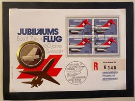 Jubiläumsflug „50 Jahre SWISSAIR“