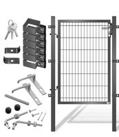 + KESSER® Gartentor Gartentür Inkl. Schloss 140x106 Zauntor