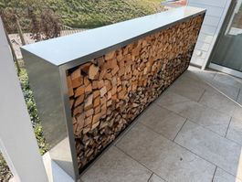 Brennholzgestell - Kaminholzregal beschichtet