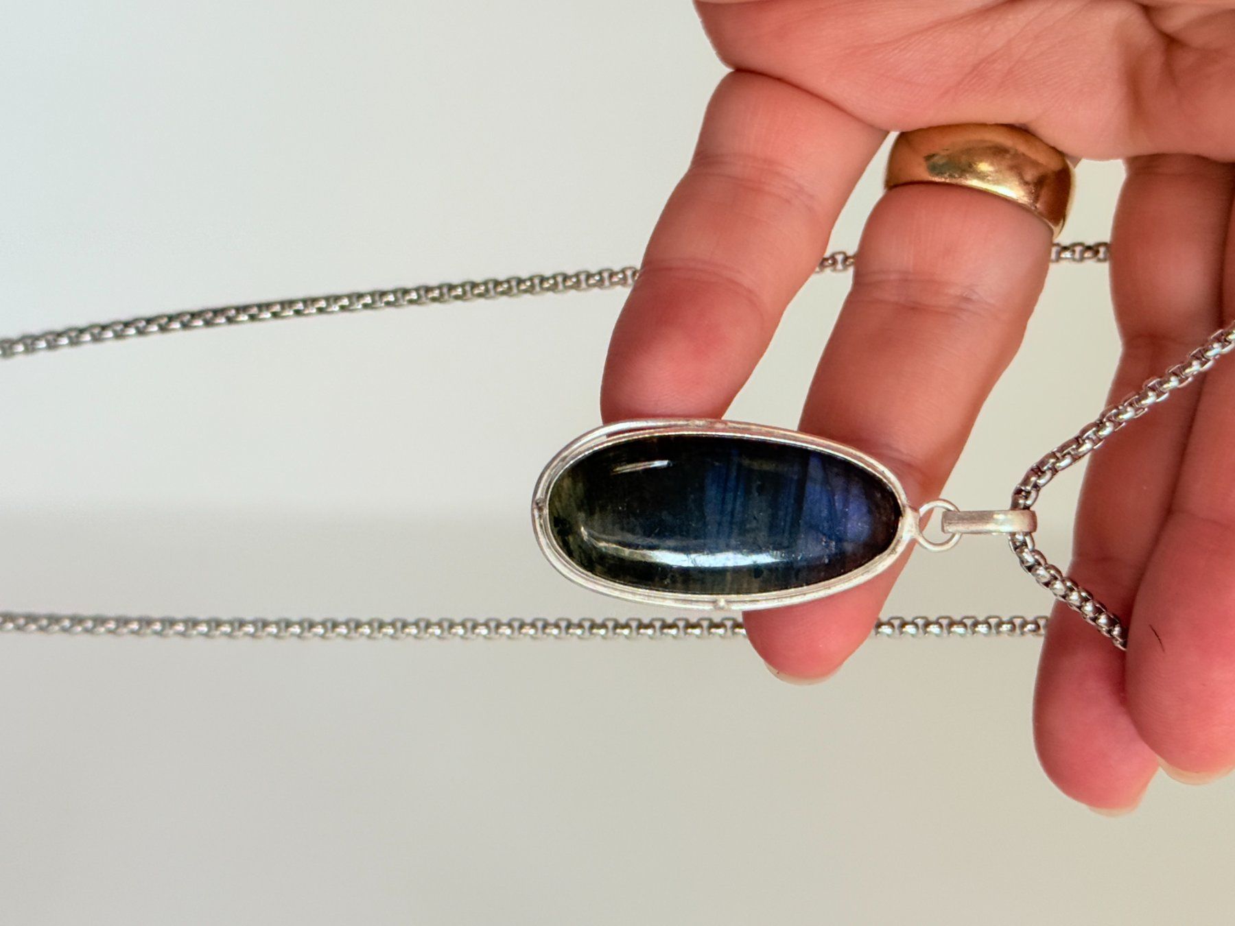 Catenine: Labradorite necklace – Nuovo e nell'imballaggio originale da Genève venduto da AGBERG 2