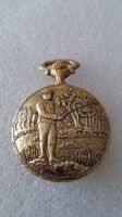 Lucerne Taschenuhr mit Fischer Motiv, Swiss Made