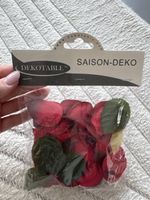 Dekotable Saison-Deko Rosenblüten rot neu