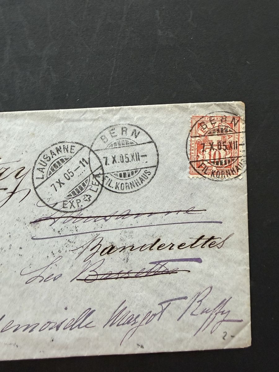 Buste & buste per spedizione: Briefumschläge Schweiz 19. Jahrhundert  – Usato da Meierskappel venduto da Hala03 6