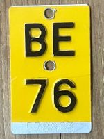 BE 76 - TÖFFLINUMMER - MOFASCHILD - PLAQUE DE MOFA - BE 76