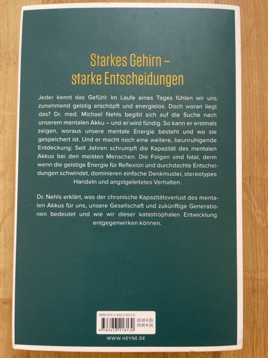 Bücher: das erschöpfte Gehirn Dr. Michael Nehls – Gebraucht aus Zürich von heu_hvj2 2