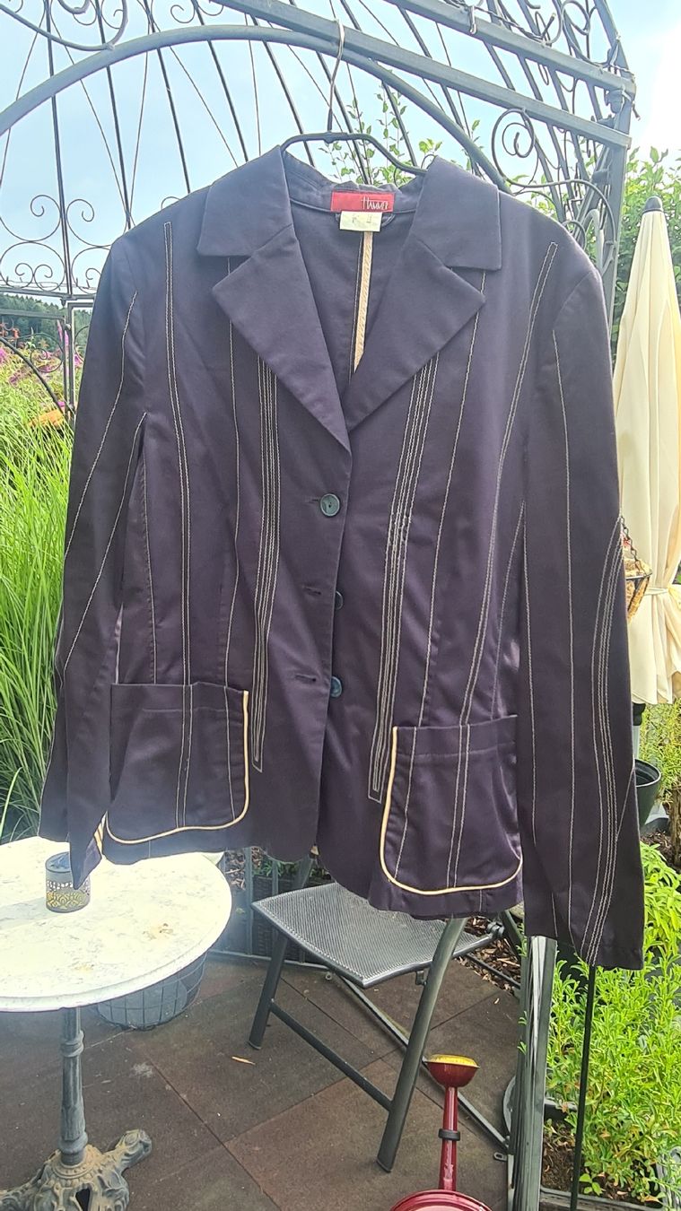 Giacche: Hammer Blazer Gr. 40, Grau mit beigen Streifen top – Usato da Dussnang venduto da Mak13 1