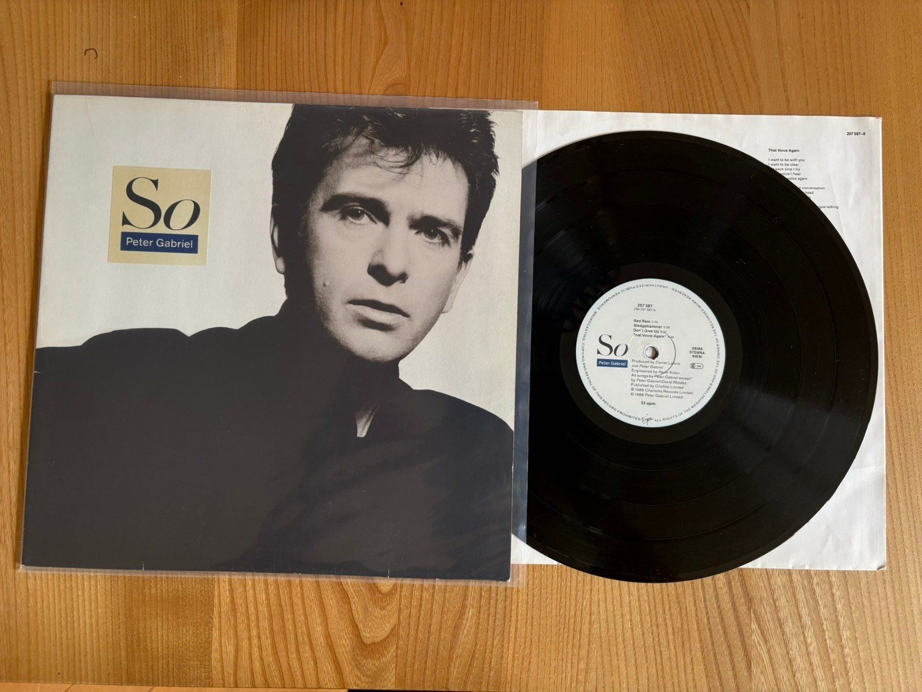 Dischi in vinile: Gabriel, Peter - So - DE - 1986 - Charisma – Usato da Zofingen venduto da big_r2gx
