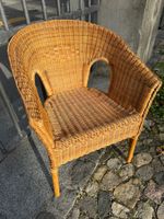Rattansessel Rattan Bambus Vintage Lehnstuhl
