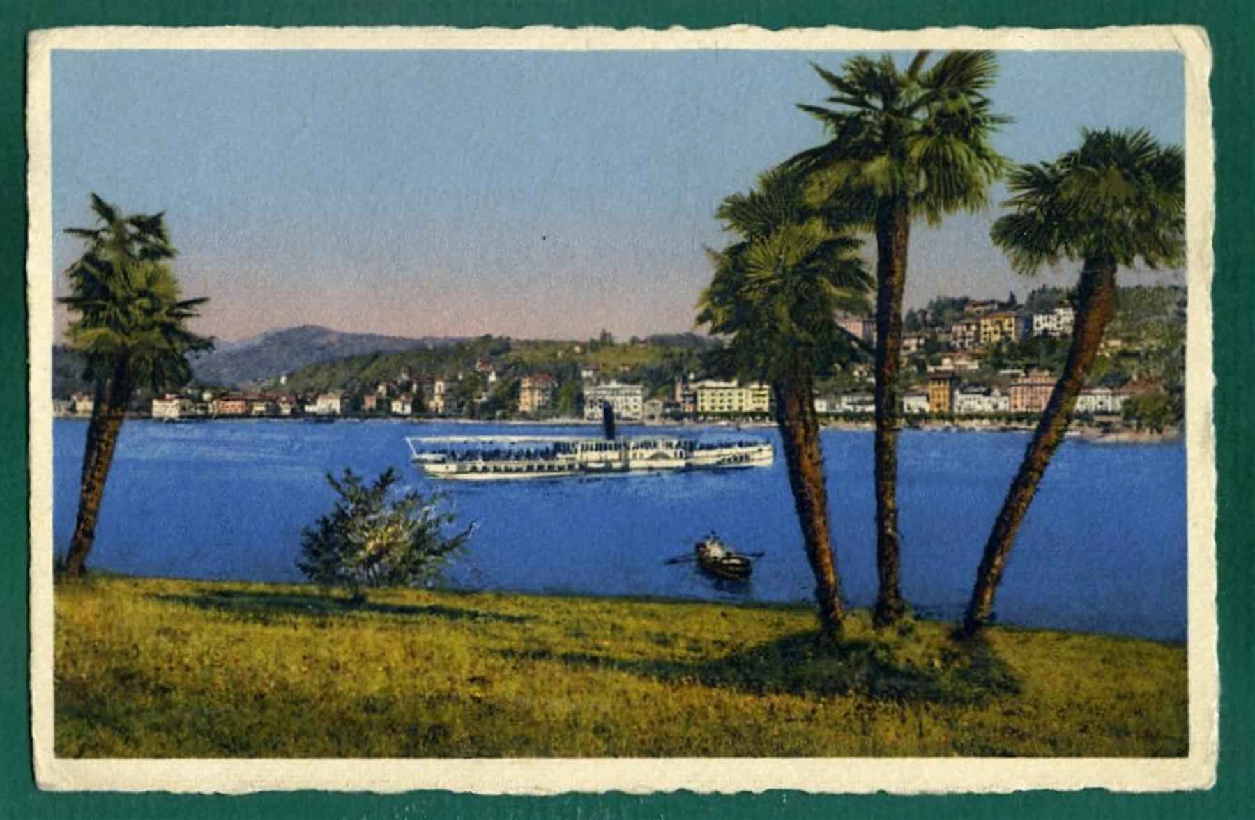 Cartoline postali: Lugano dal parco, 1932, gelaufen – Usato da Sargans venduto da Hausi1951