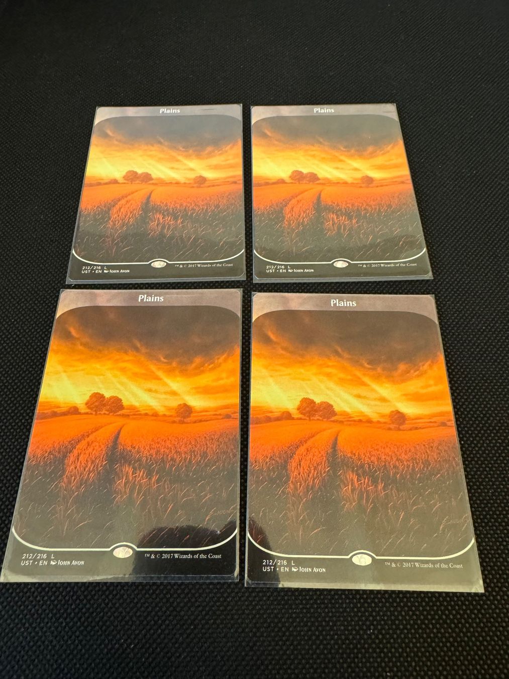 Magic The Gathering Sammelbilder & Trading cards: 4x Unstable full art plains – Gebraucht aus Bramois von RicardoFernandes