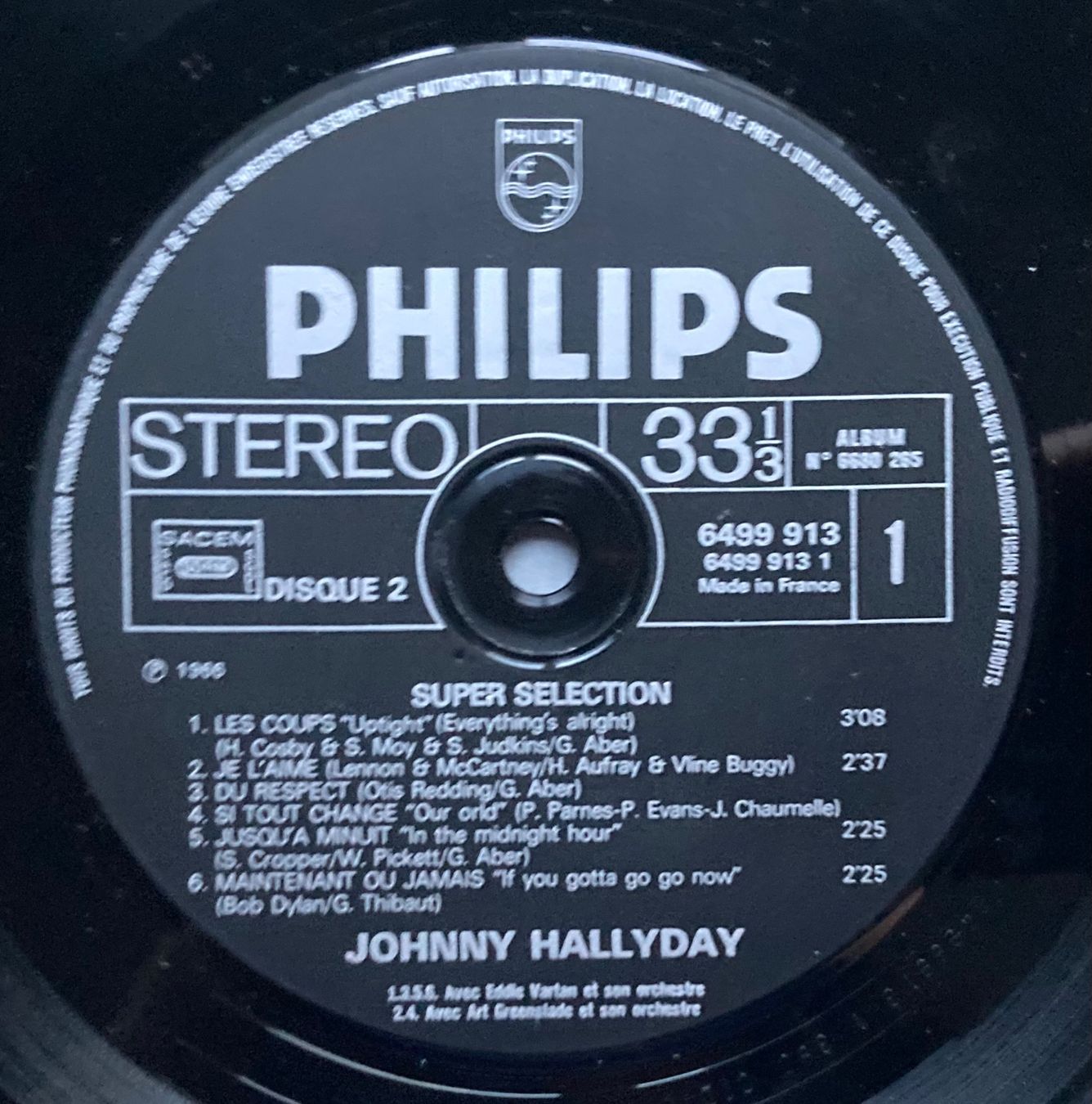 Schallplatten: JOHNNY HALLYDAY - LES COUPS & "MAL" – Gebraucht aus Poliez-Pittet von Newtown-Records 3