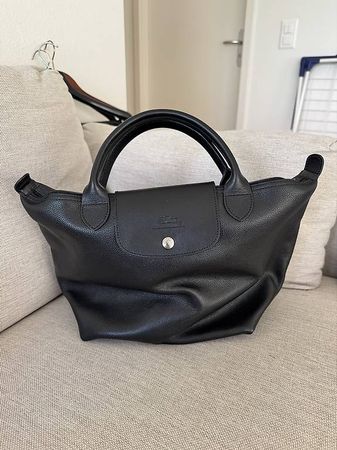 Sac Pliage cuir noir Vintage - jamais porté