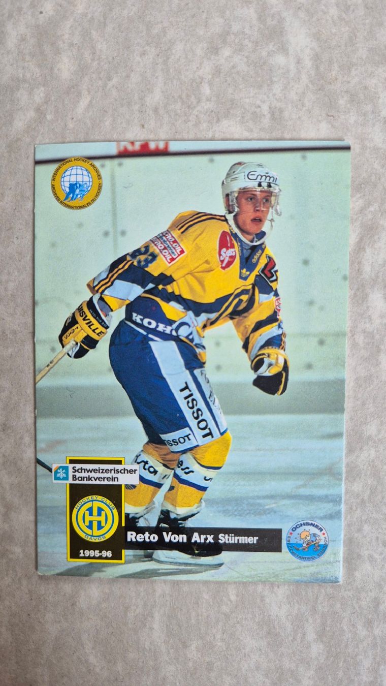 Carte collezionabili: Reto von Arx / HCD - Saison 95/96 – Usato da Wasen im Emmental venduto da asstaehli