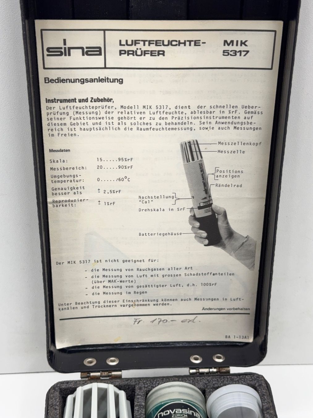 Messen: Sina Luftfeuchte-Prüfer MIK 5317 -  Hygrometer – Gebraucht aus Lostorf von Peschmi10 1