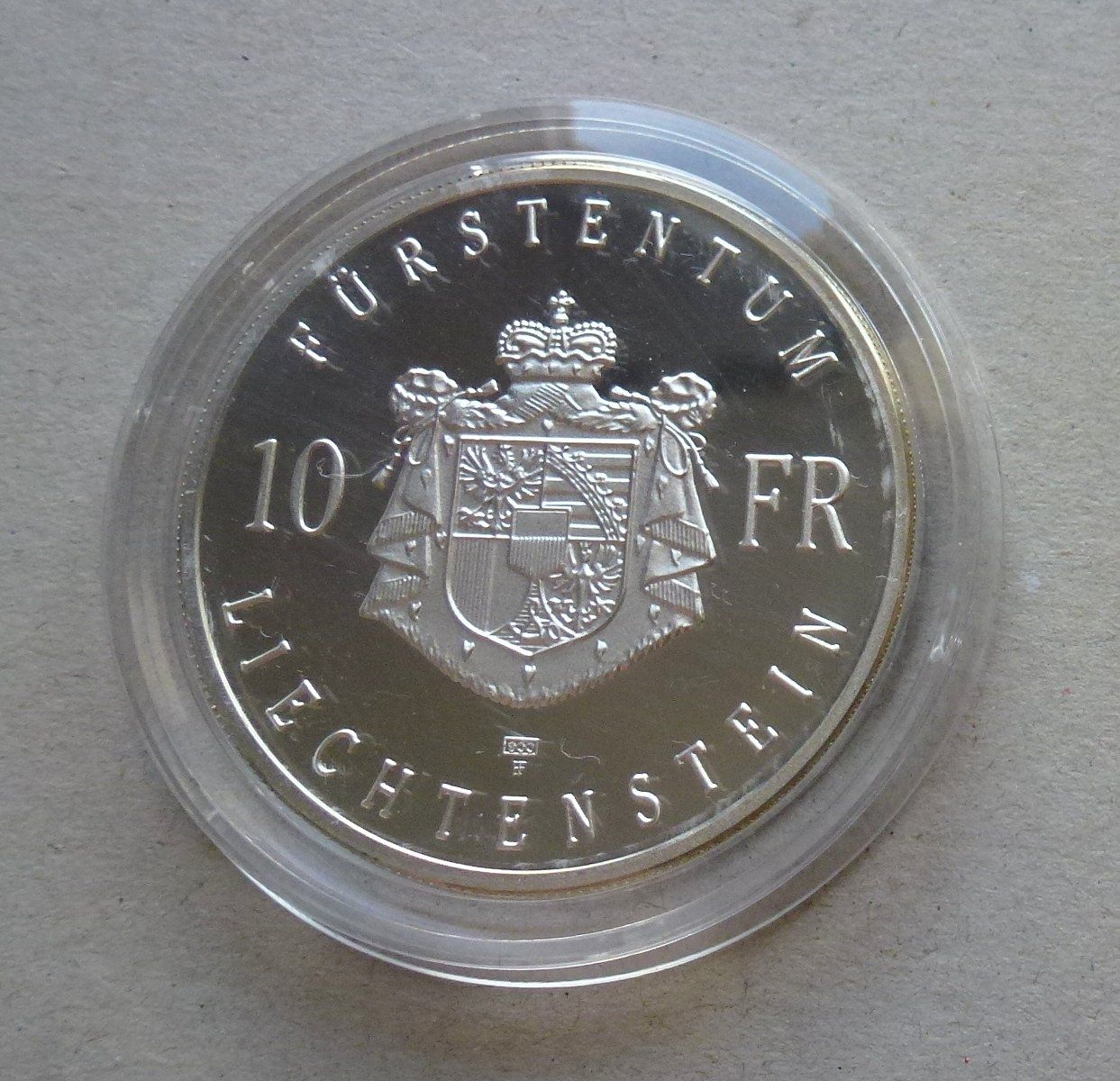 Tutti le monete: ++ Liechtenstein ++ 10 Franken 1990 Silber – Usato da Walkringen venduto da Casablanca777 1