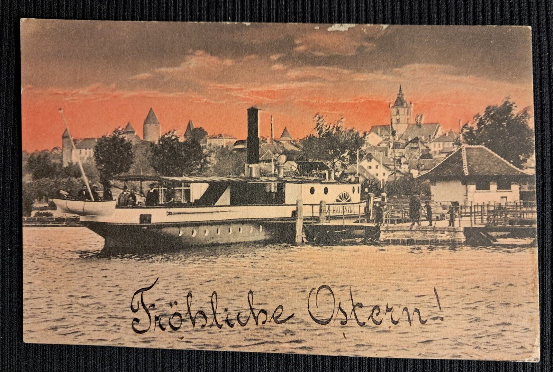 Cartoline postali: ESTAVAYER - BATEAU A VAPEUR - DAMPSCHIFF – Usato da Ponto Valentino venduto da giorgia06