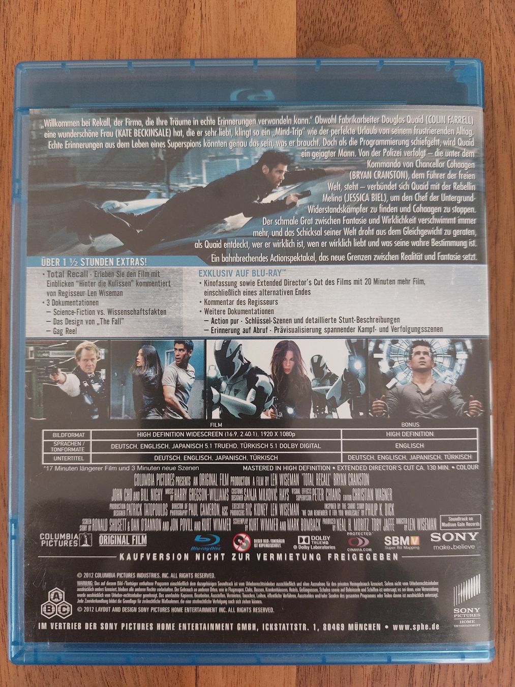 Tutti i DVDs: Blu Ray - Total Recall Director's Cut – Usato da Rheinfelden venduto da FilmAuktion 1