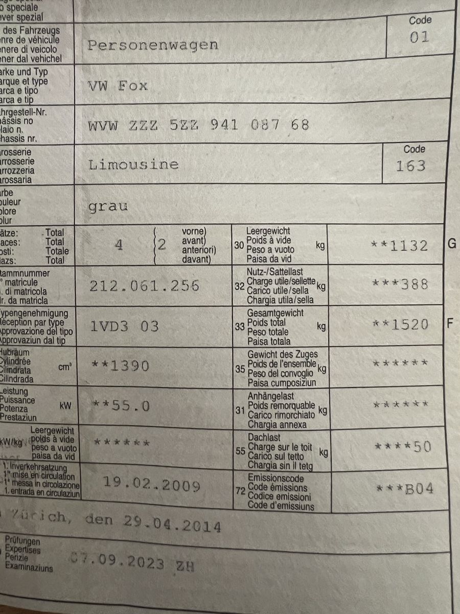 VW Autos: VW Fox 1.4 l – Gebraucht aus Etzwilen von Ernesto1981 8