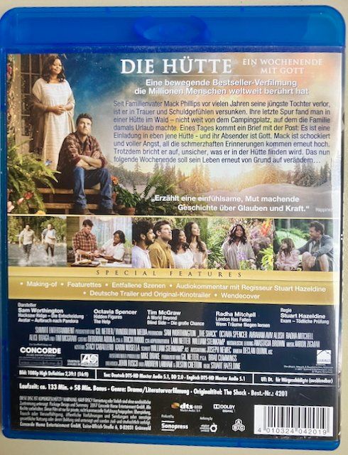 Tutti i DVDs: Die Hütte - The Hut - BluRay - deutsch – Usato da Wettingen venduto da Mirri777 1