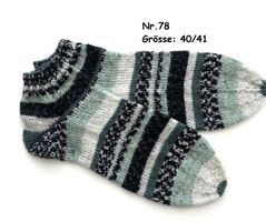 Sneaker - Socken handgestrickt  Gr.40/41  Nr.78