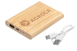Powerbank 'Bamboo 4000 aus Bambus