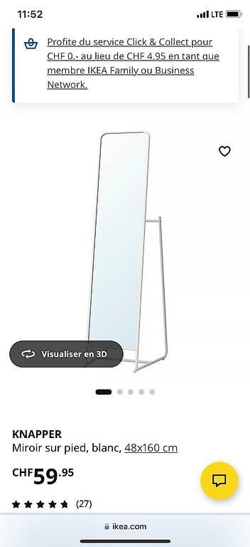 Ikea Armadi: Armoire, bureau, chaise, lit, miroir à vendre – Usato da Genève venduto da aelle_r17e 3