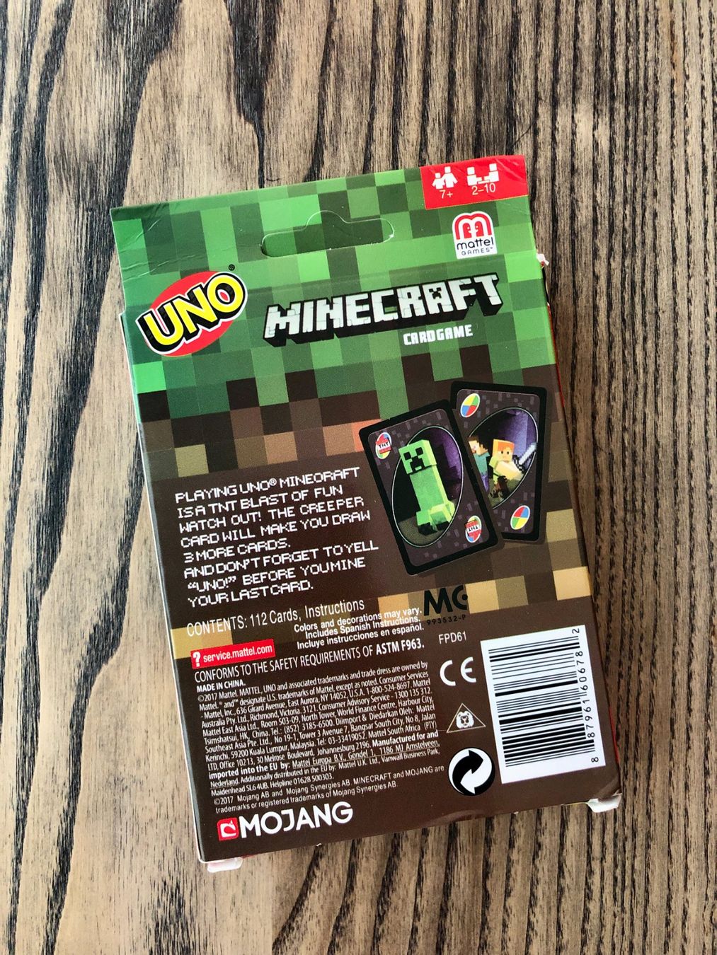 Giochi: Minecraft UNO Spiel Kartenspiel – Nuovo e nell'imballaggio originale da Berg am Irchel venduto da Zweiti_Chance 1