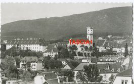 Delémont Eglise St.Marcel et Château 1955